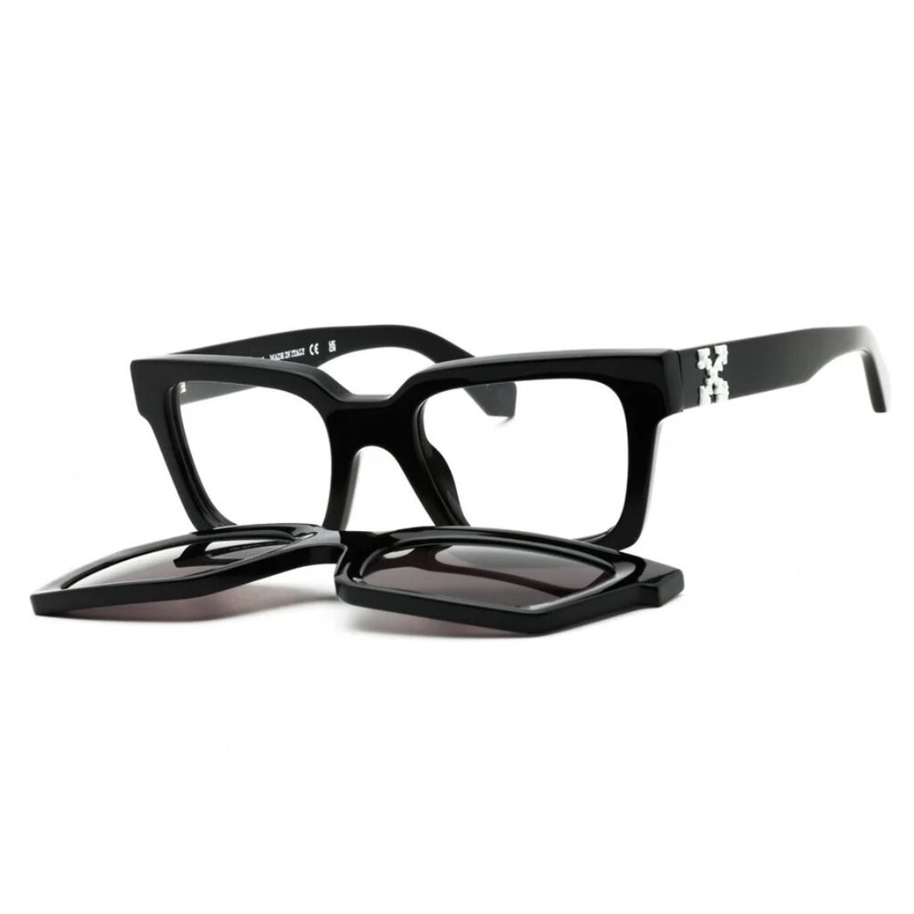 Off White CLIP ON acetate Rectangular Men's Sunglasses